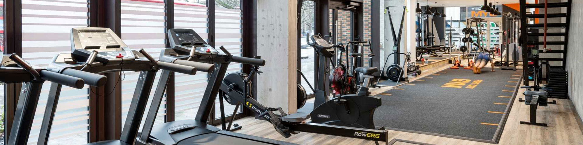 Modern gym design with Younix equipment